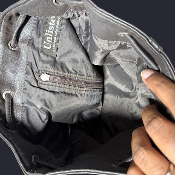 Leather unlisted by kenneth cole chocolate bag - Picture 5 of 8